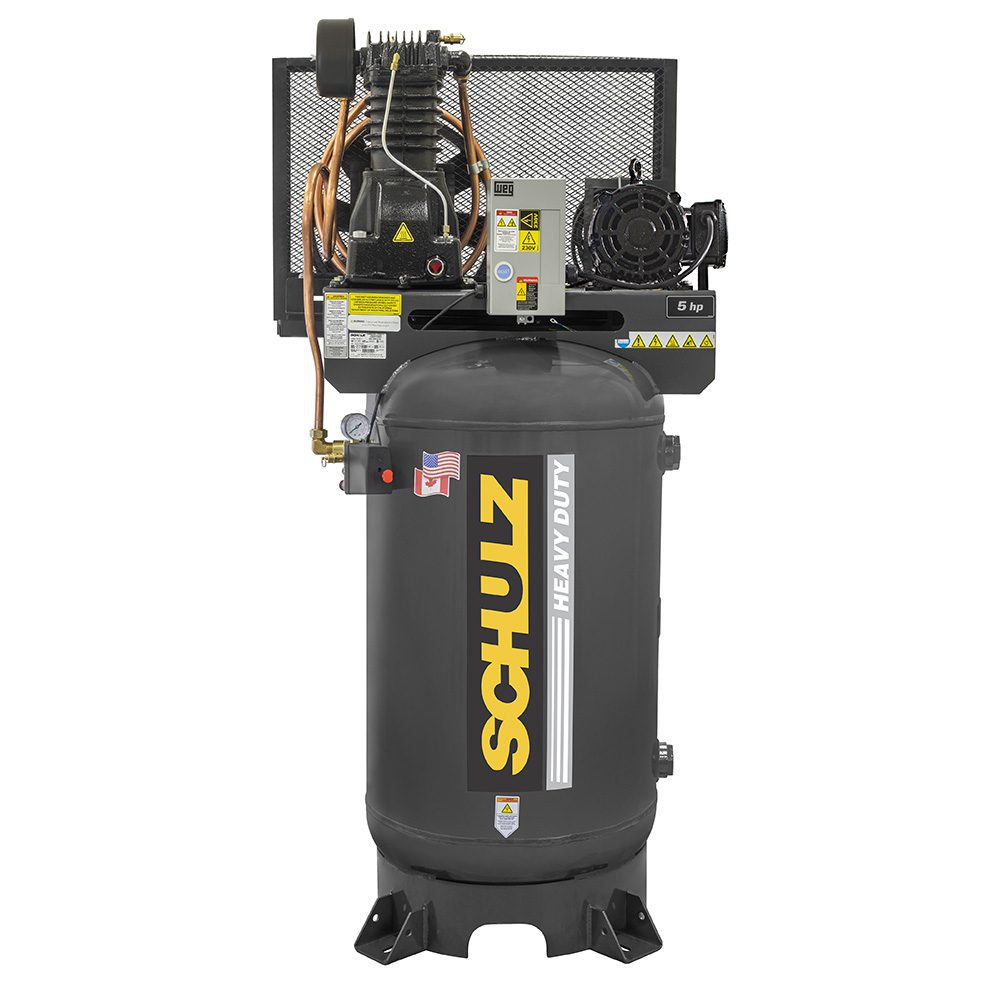 5hp - L Series Schulz Air Compressor - 1 Phase 230volt